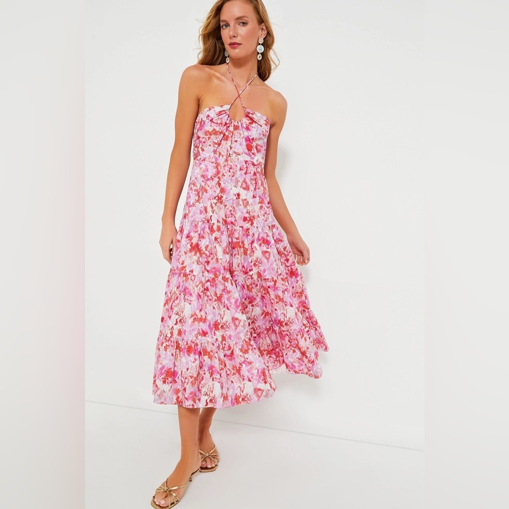 Tuckernuck Hyacinth House Floral Halter Neck Dress